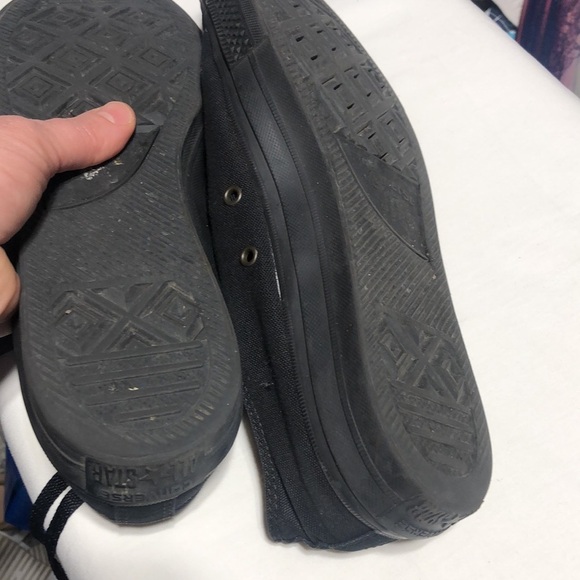 Converse Mens Chuck Taylor All Star Black Mono Sneaker - Picture 5 of 6